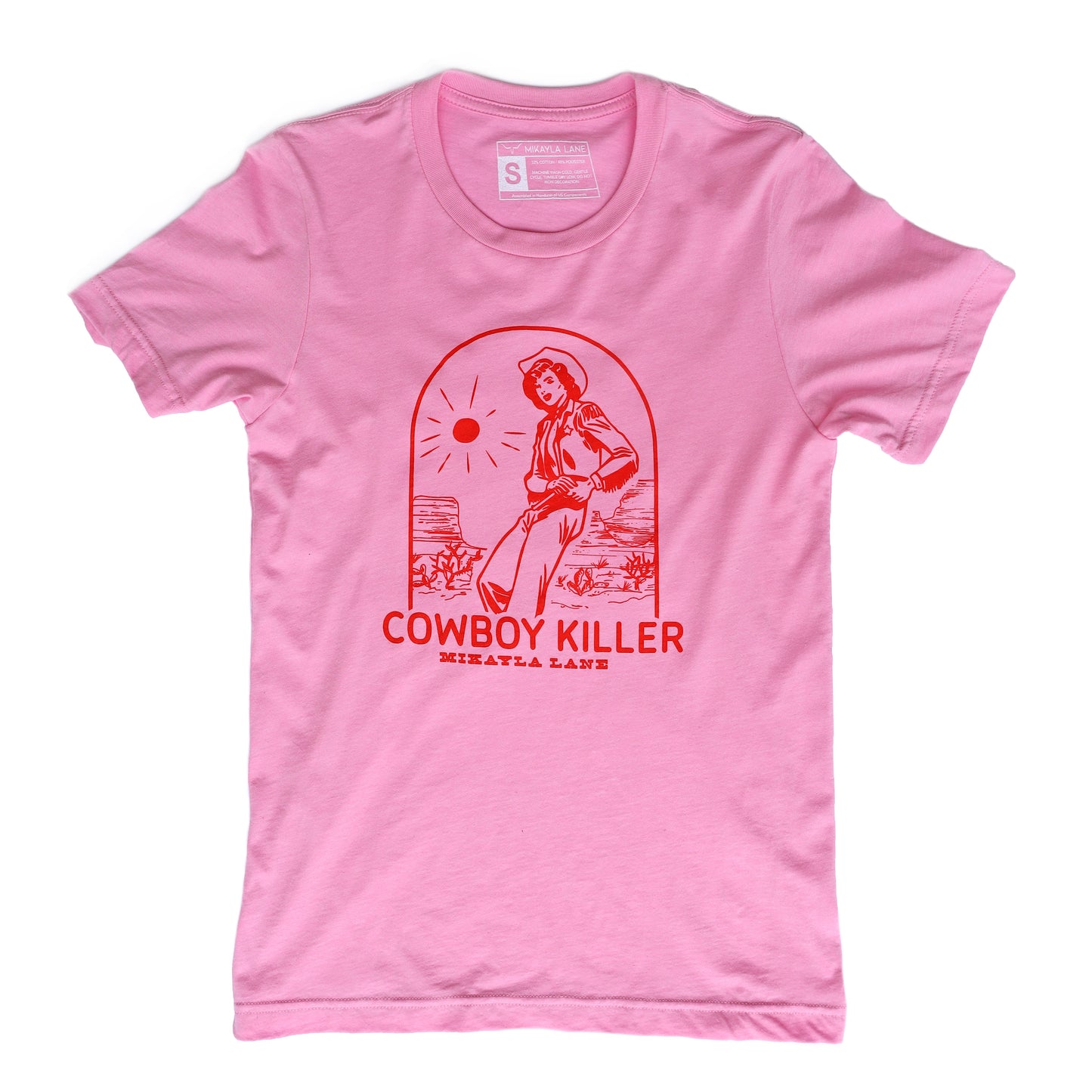 Cowboy Killer Tee -Pink